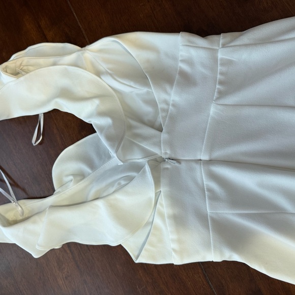 Lulu’s White Ruffle Dress - Picture 4 of 4